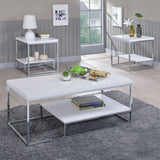 Lucia - 3 Piece Table Set - White