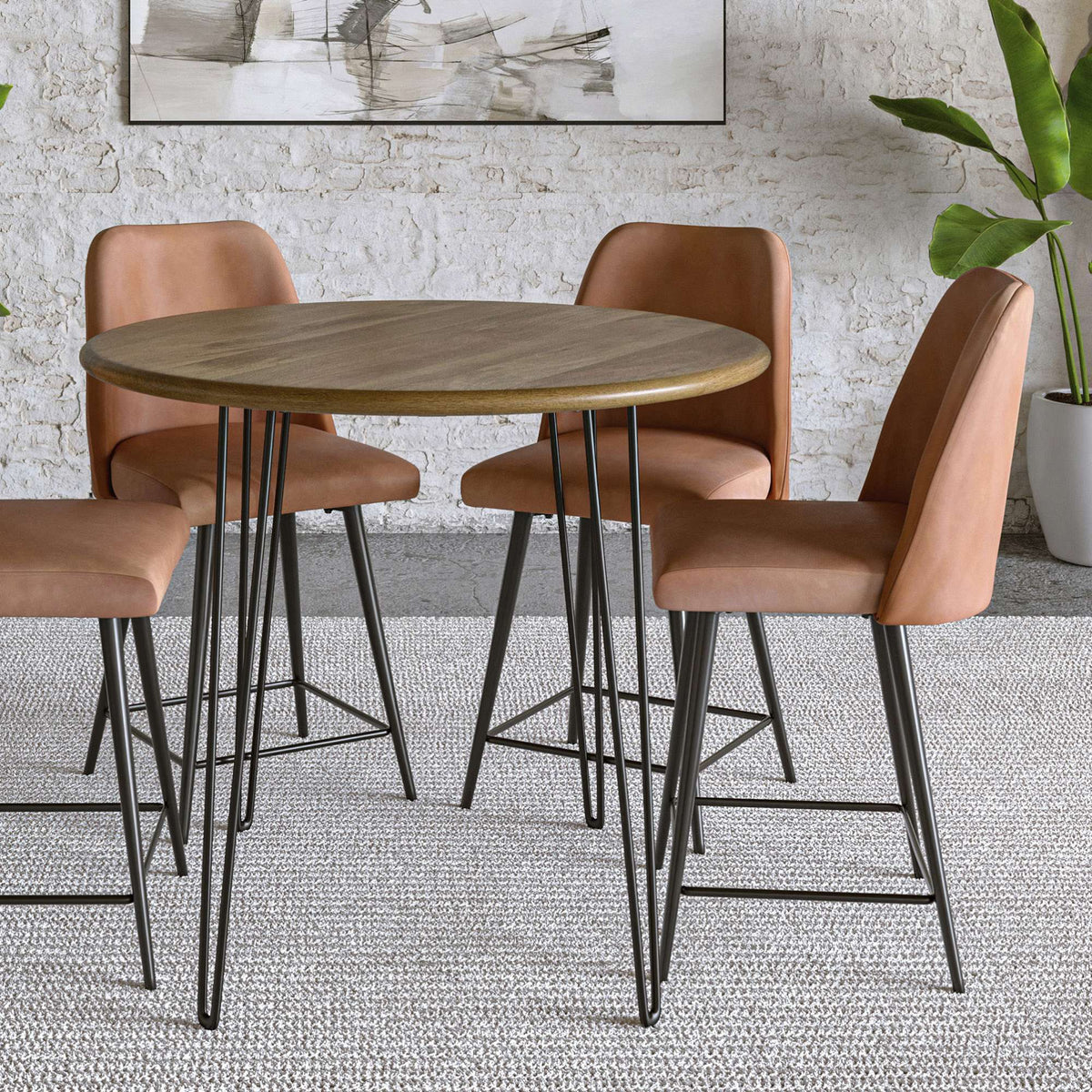 Maddox - Upholstered Counter Stool (Set of 2)