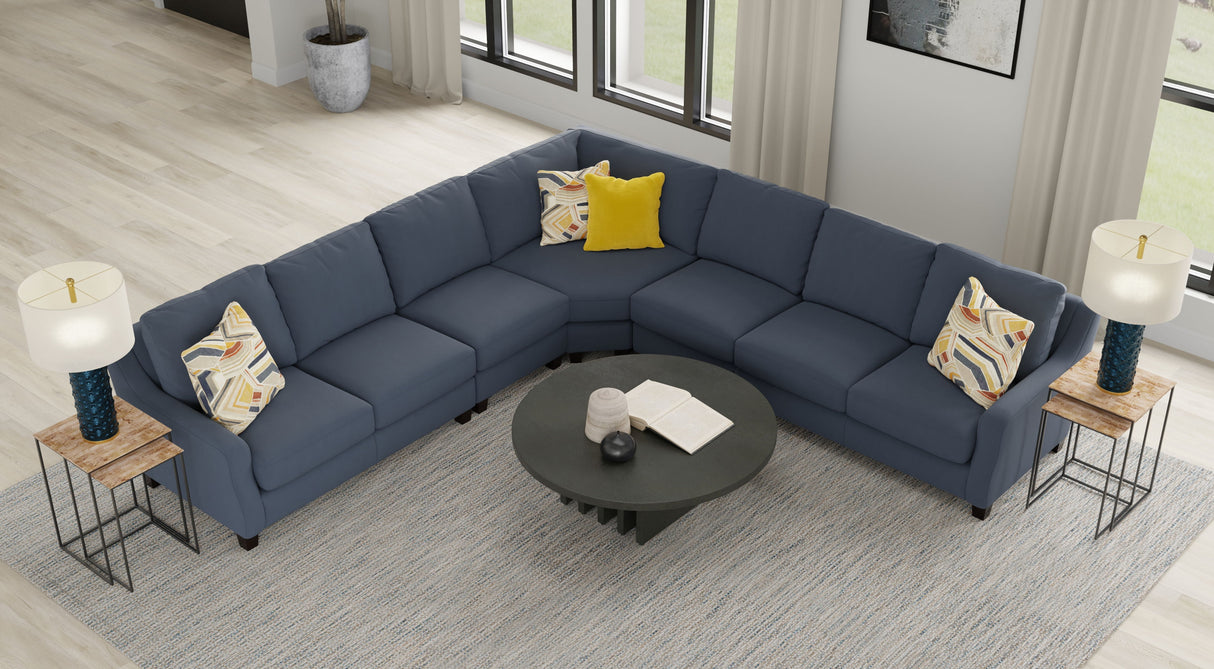 Foley - Sectional With Comfort Coil Seating And 4 Included Accent Pillows