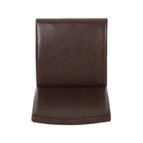 Modern Dining Chair With Upholstery - Dark Brown