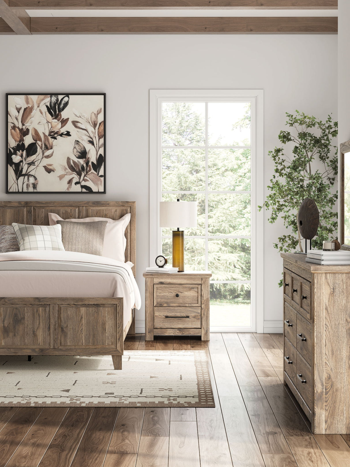 Rusticott - Two Drawer Night Stand - Brown