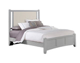 Bonanza - Linen Upholstered Bed With Mansion Footboard