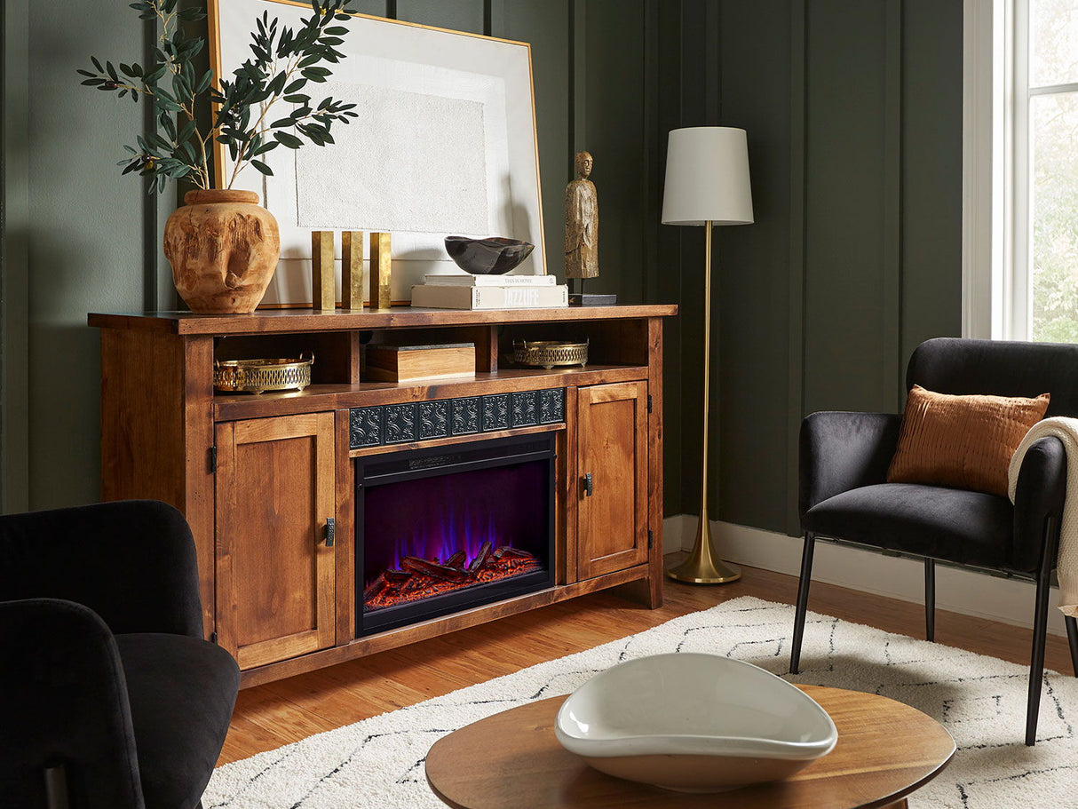 63" Fireplace Console