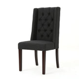 Sophisticated Tufted Dining Chair With High Back Design