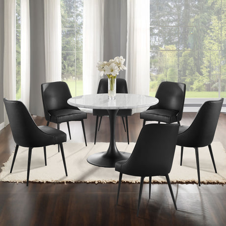 Colfax - Dining Set With White Top Table