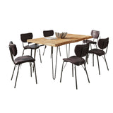 Nature's Edge - 7 Piece Upholstered Dining Set - Natural