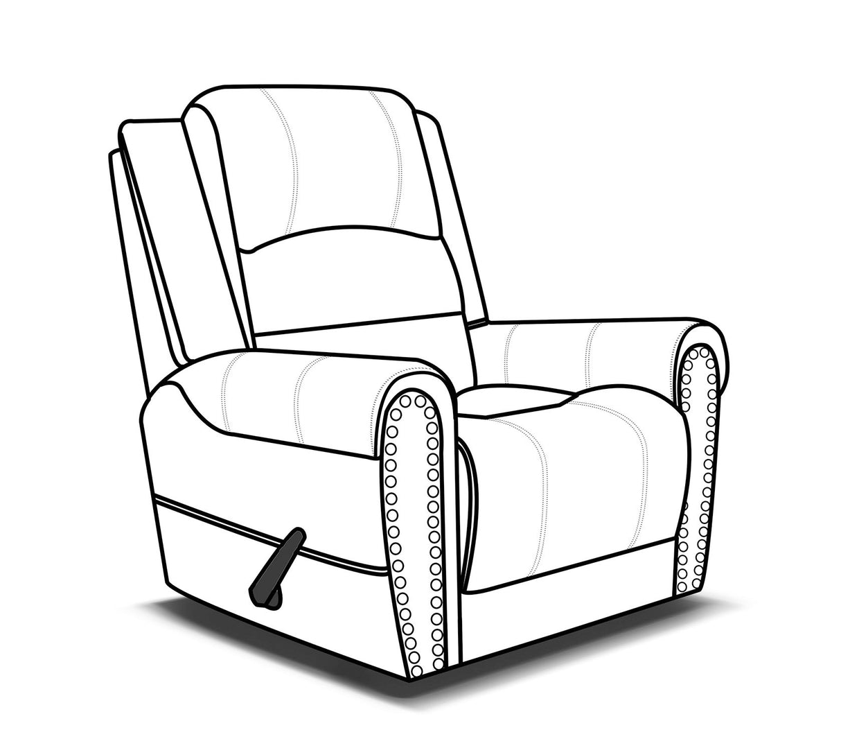 EZ Motion - 1950AL - Recliner With Nails