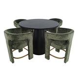 Gwen - 5 Piece Counter Dining Set - Black Table