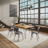 Nature's Edge - 7 Piece Upholstered Dining Set - Natural