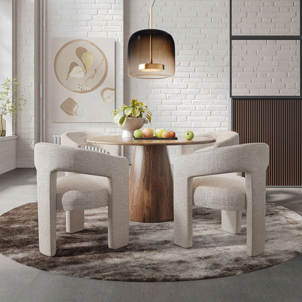 Nash Round Pedestal Dining Table