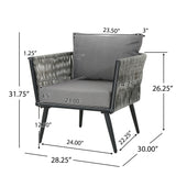 Oceanus - Chat Set Chair - Gray