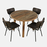 Reclamation - 5 Piece Dining Set With Upholstered Chairs