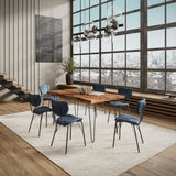 Nature's Edge - 7 Piece Upholstered Dining Set - Chestnut