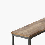 Modern Design Long Dining Table Set With 3 Stools