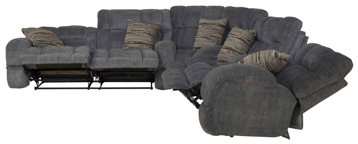 Ashland - Reclining Sectional With 4 Lay Flat Reclining Seats