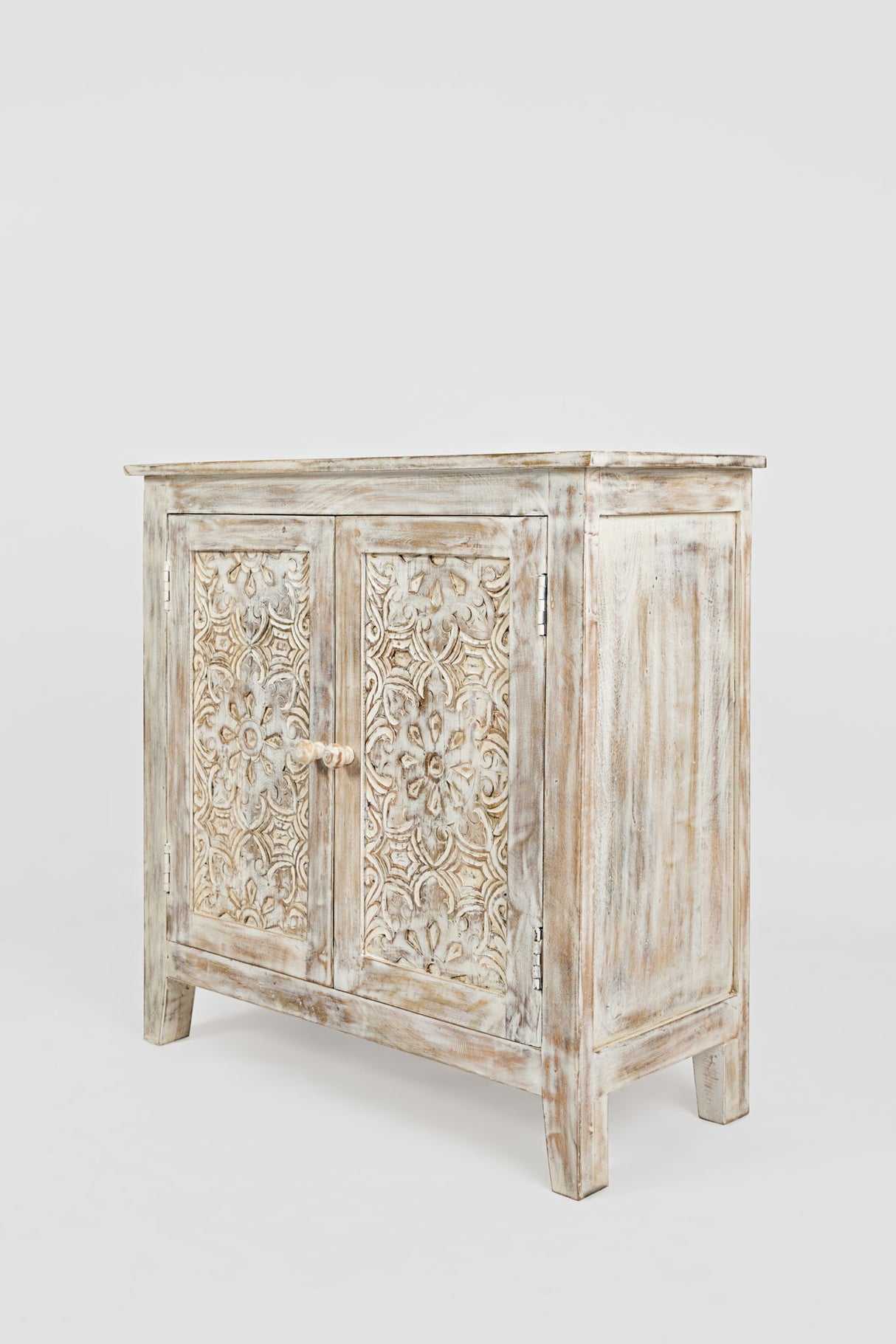 Global Archive - Chloe Accent Chest - Weathered White - Distressed White