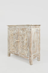 Global Archive - Chloe Accent Chest - Weathered White - Distressed White