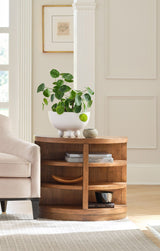 Demilune End Table