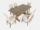Carlyle Crossing - 7 Piece Counter Set - Distressed Medium Brown