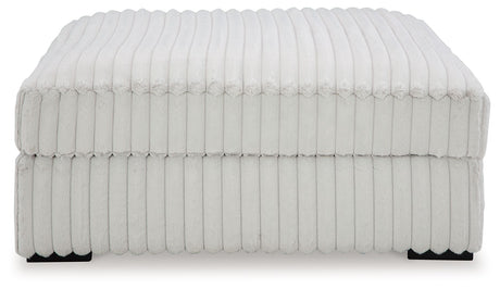 Stupendous - Oversized Accent Ottoman - Alloy