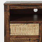 Painted Canyon - 60" Fireplace - Distressed Brown