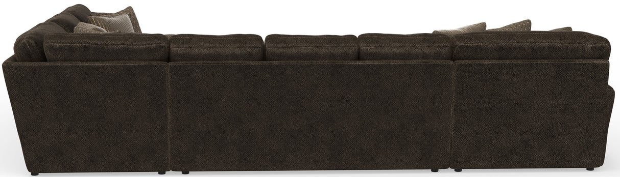 Mammoth - 3 Piece Sectional With Cocktail Ottoman (LSF Chaise) - Chocolate