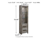 Wynnlow - Pier - Two Drawers & Two Shelves - Gray Dark