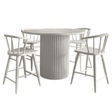 Auden - 5 Piece Counter Height Set - White