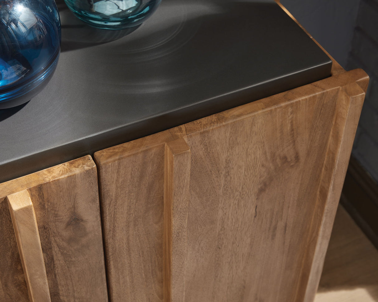 Quintavious - Brown / Charcoal - Accent Cabinet