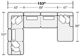 Titan - Sectional With Comfort Coil Seating And Accent Pillows