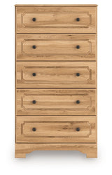 Aleaport - Warm Brown - Five Drawer Chest