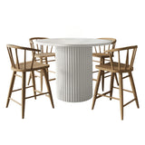 Auden - 5 Piece Counter Height Dining Set - Natural