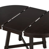 Gia - Round Extendable Dining Table With 16" Leaf Wood