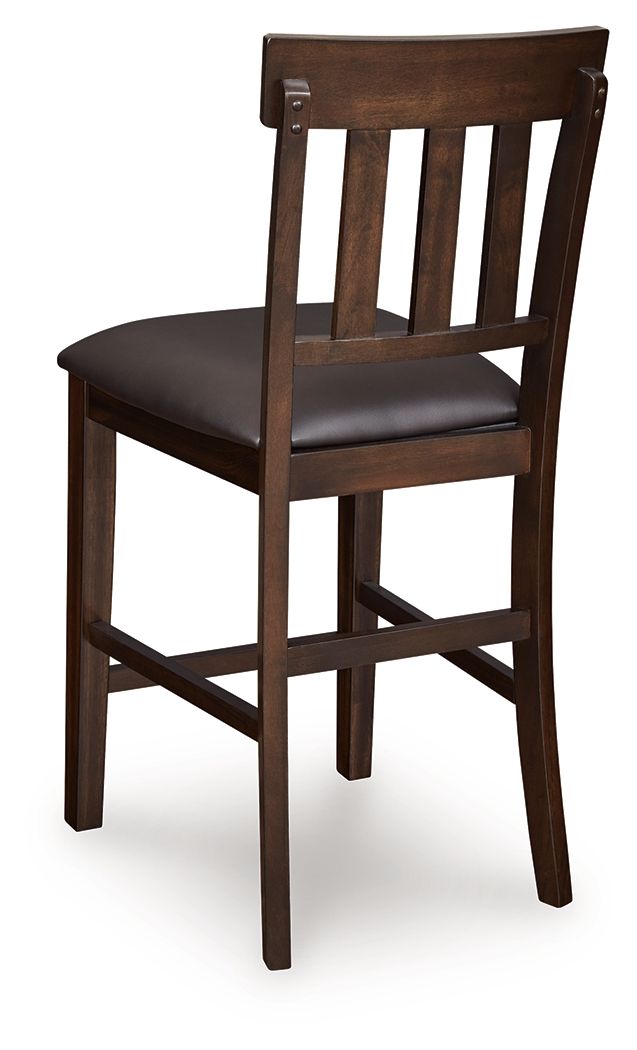 Haddigan - Upholstered Barstool (Set of 2) - Dark Brown