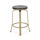 Modern Industrial Counter Stool Set With Swivel Function