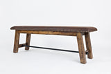 Cannon Valley - Bench - Distressed Medium Brown