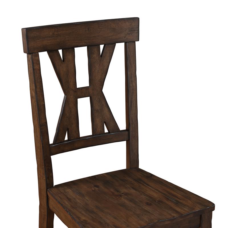 Auburn - Side Chair (Set of 2) - Dark Brown - AUB500S