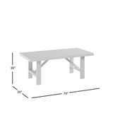 Kona Grove - Trestle Dining Table - Chocolate Dark Brown