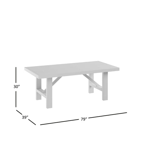 Kona Grove - Trestle Dining Table - Chocolate Dark Brown