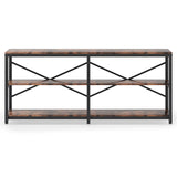 Console Table With X Back Design, Extra Long Storage