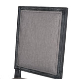 French Country Style Dining Chair With Upholstered Seating And Fluted Legs