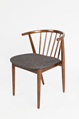 Copenhagen - Denmark Side Chair (Set of 2) - Brown With Gray Upholstery