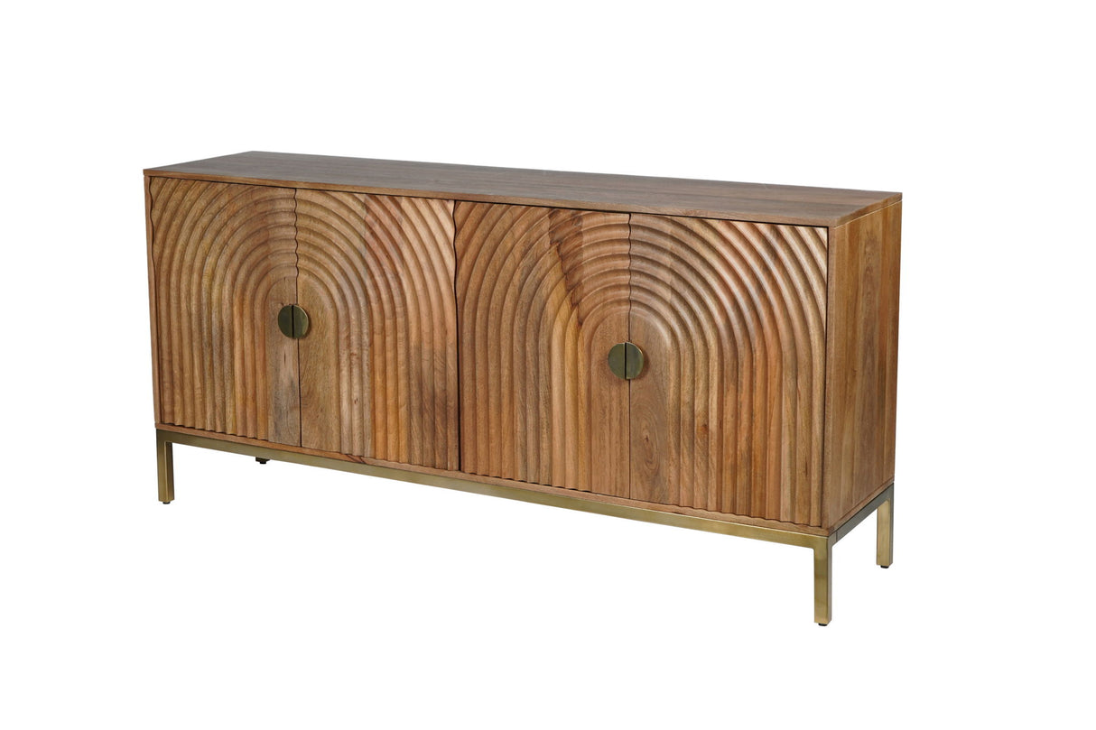 Asher - 4 Door Accent Cabinet - Natural