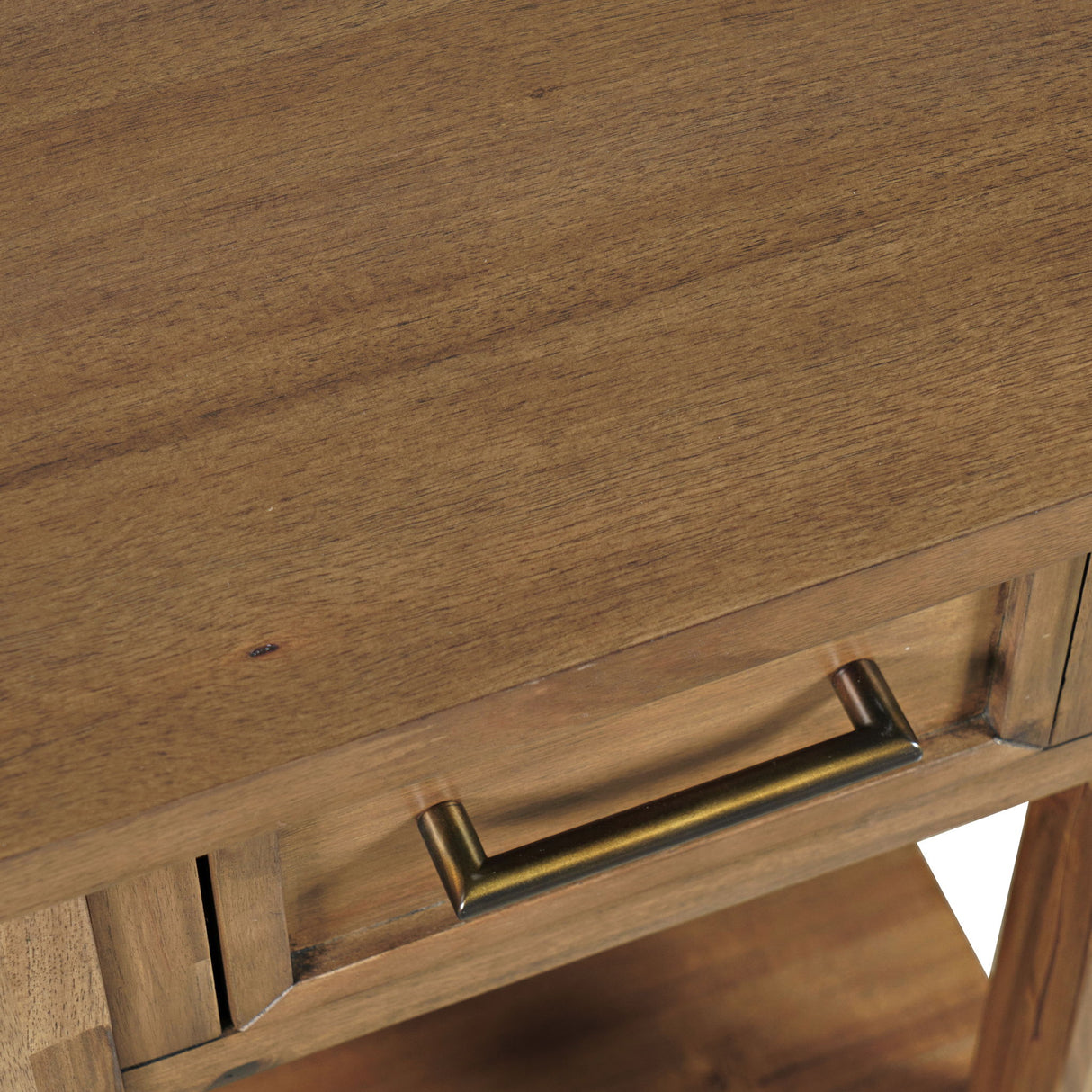 Claremont - Usb Table - Wire Brush Brown