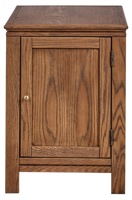 Chairside Table w/ Door