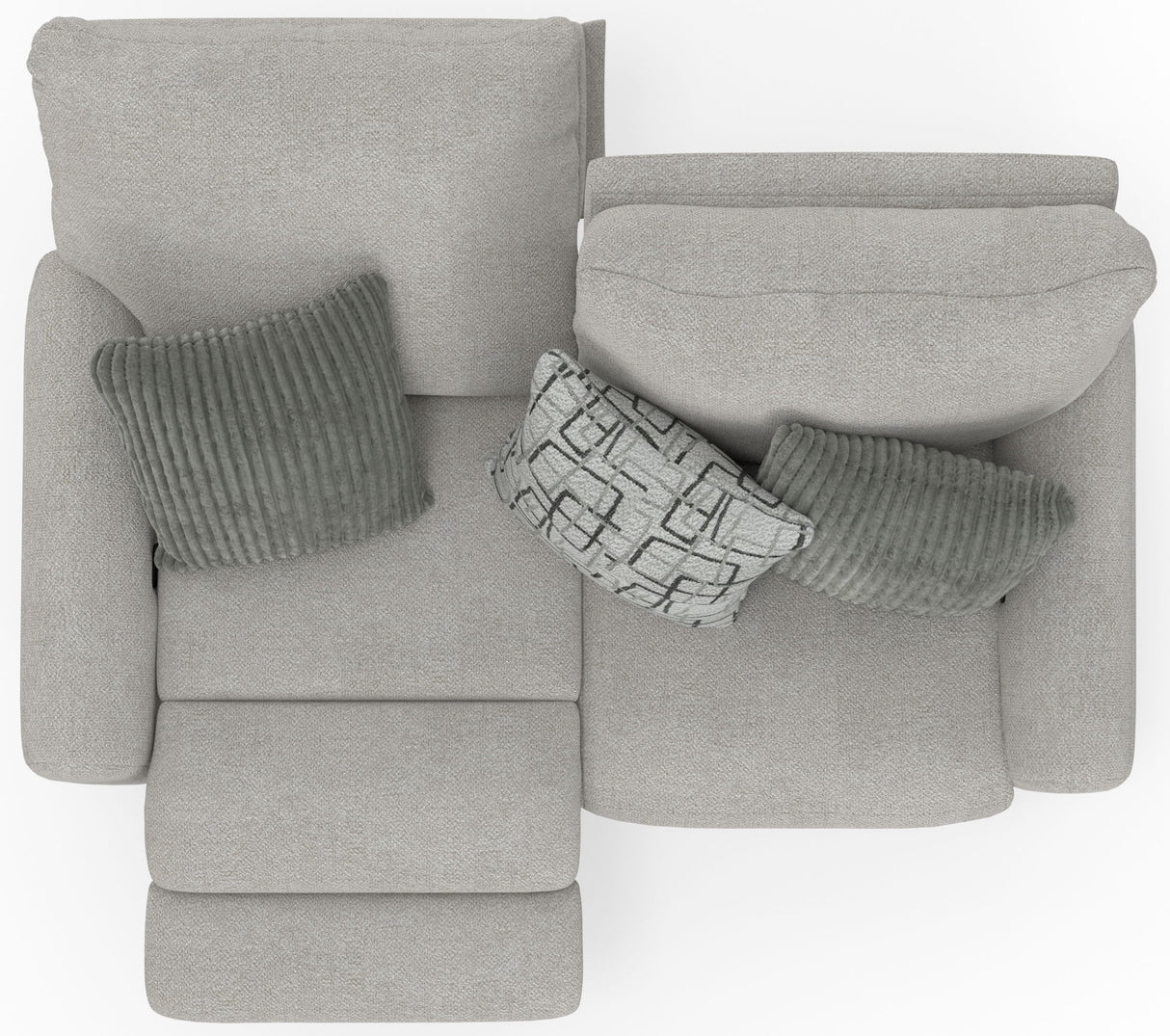 Maxwell - Power Deep Seat Reclining Loveseat - Cream