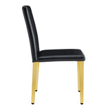 Elegant Upholstered Chairs With Metal Legs