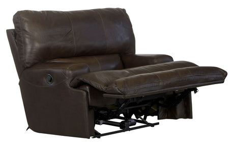 Wembley - Italian Leather Match Lay Flat Recliner - Chocolate