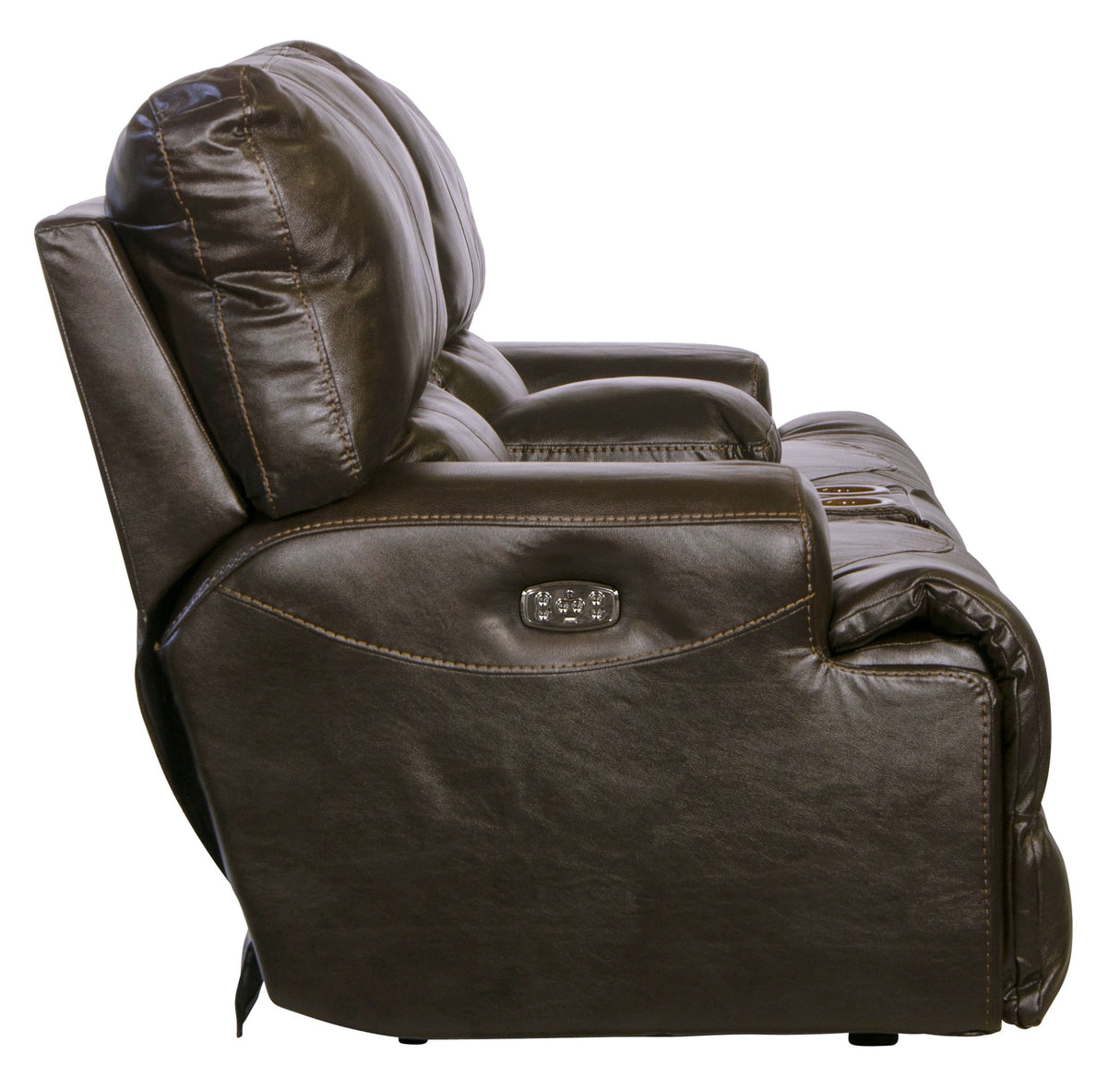 Wembley - Power Headrest With Lumbar Lay Flat Reclining Console Loveseat