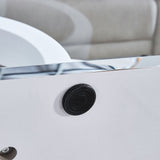 Contemporary Style Glass Top Coffee Table